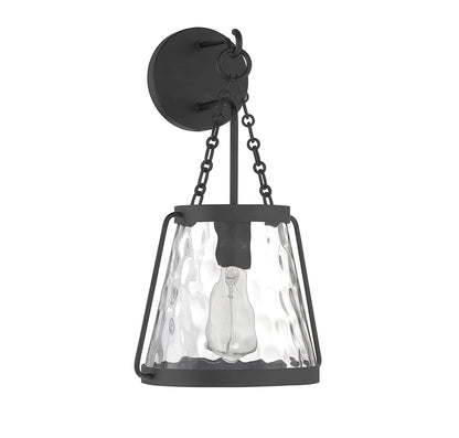 Crawford 1-Light Wall Sconce in Warm Brass