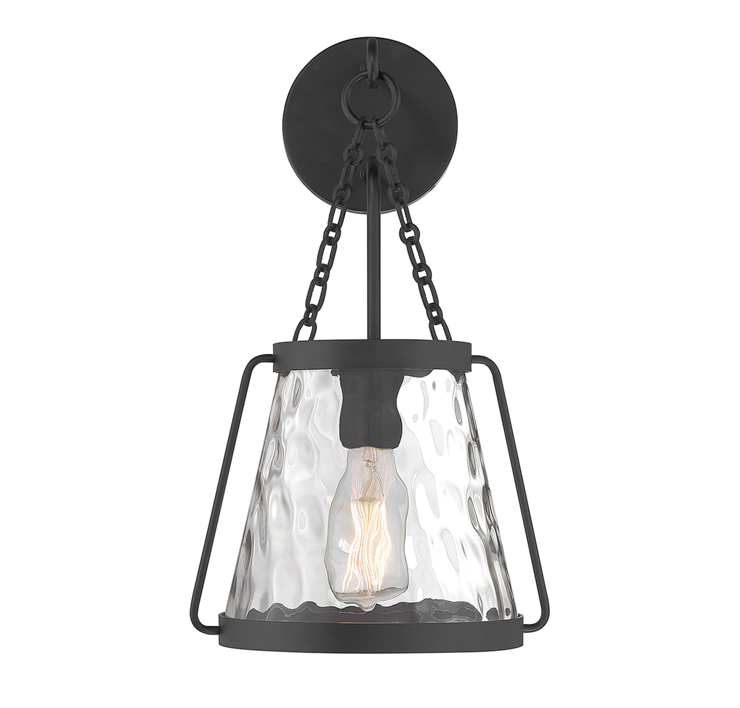 Crawford 1-Light Wall Sconce in Warm Brass