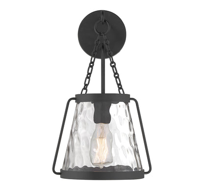 Crawford 1-Light Wall Sconce in Warm Brass