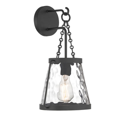 Crawford 1-Light Wall Sconce in Warm Brass