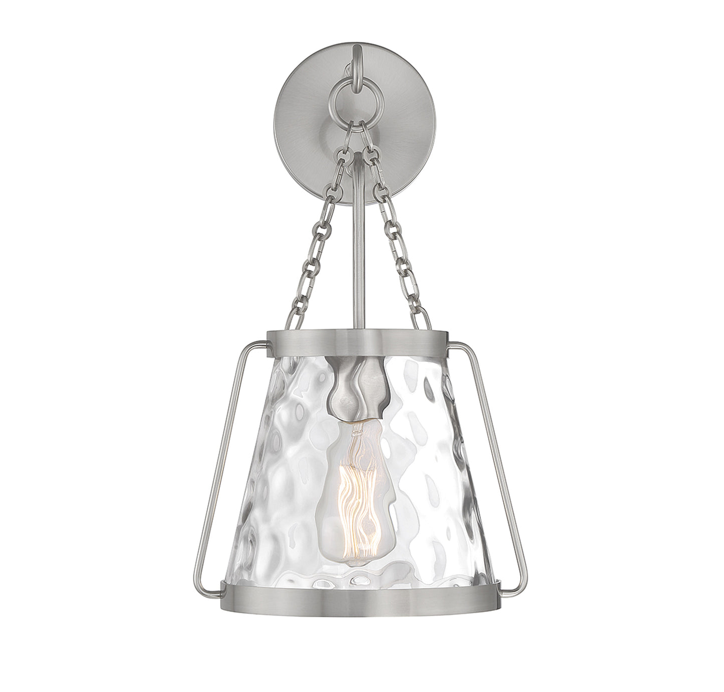 Crawford 1-Light Wall Sconce in Warm Brass