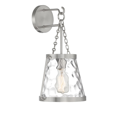 Crawford 1-Light Wall Sconce in Warm Brass