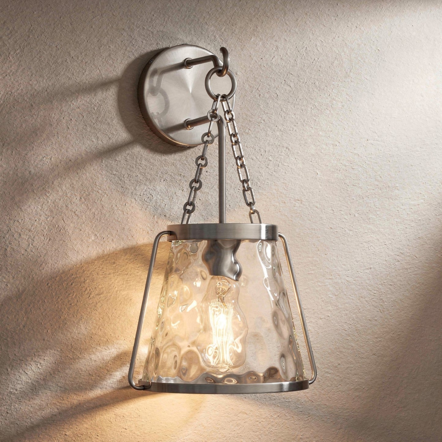 Crawford 1-Light Wall Sconce in Warm Brass