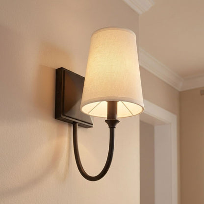 Cameron 1-Light Wall Sconce in Matte Black