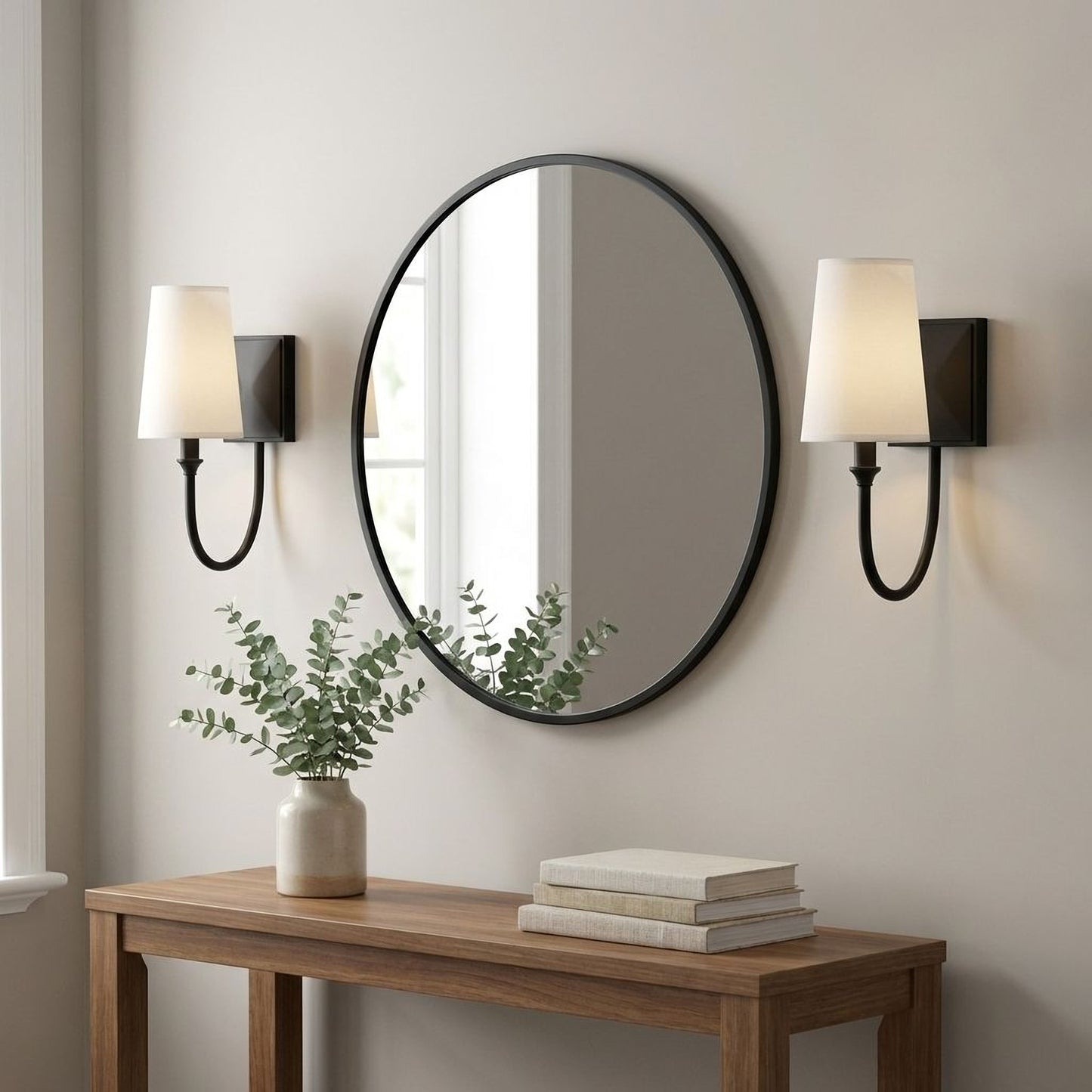 Cameron 1-Light Wall Sconce in Matte Black