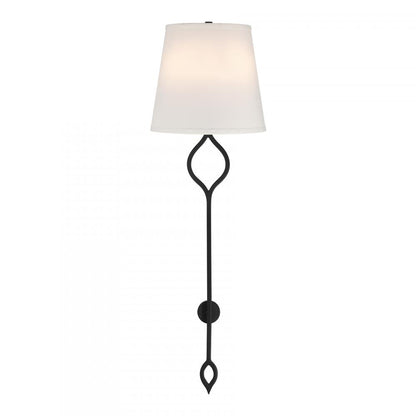 Savoy House Roxbury 2-Light Wall Sconce - Matte Black