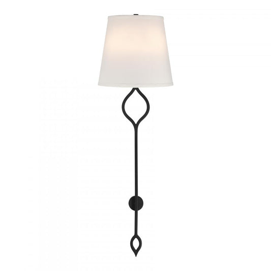 Savoy House Roxbury 2-Light Wall Sconce - Matte Black