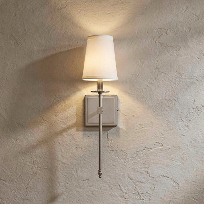 Monroe 1-Light Wall Sconce in Polished Nickel