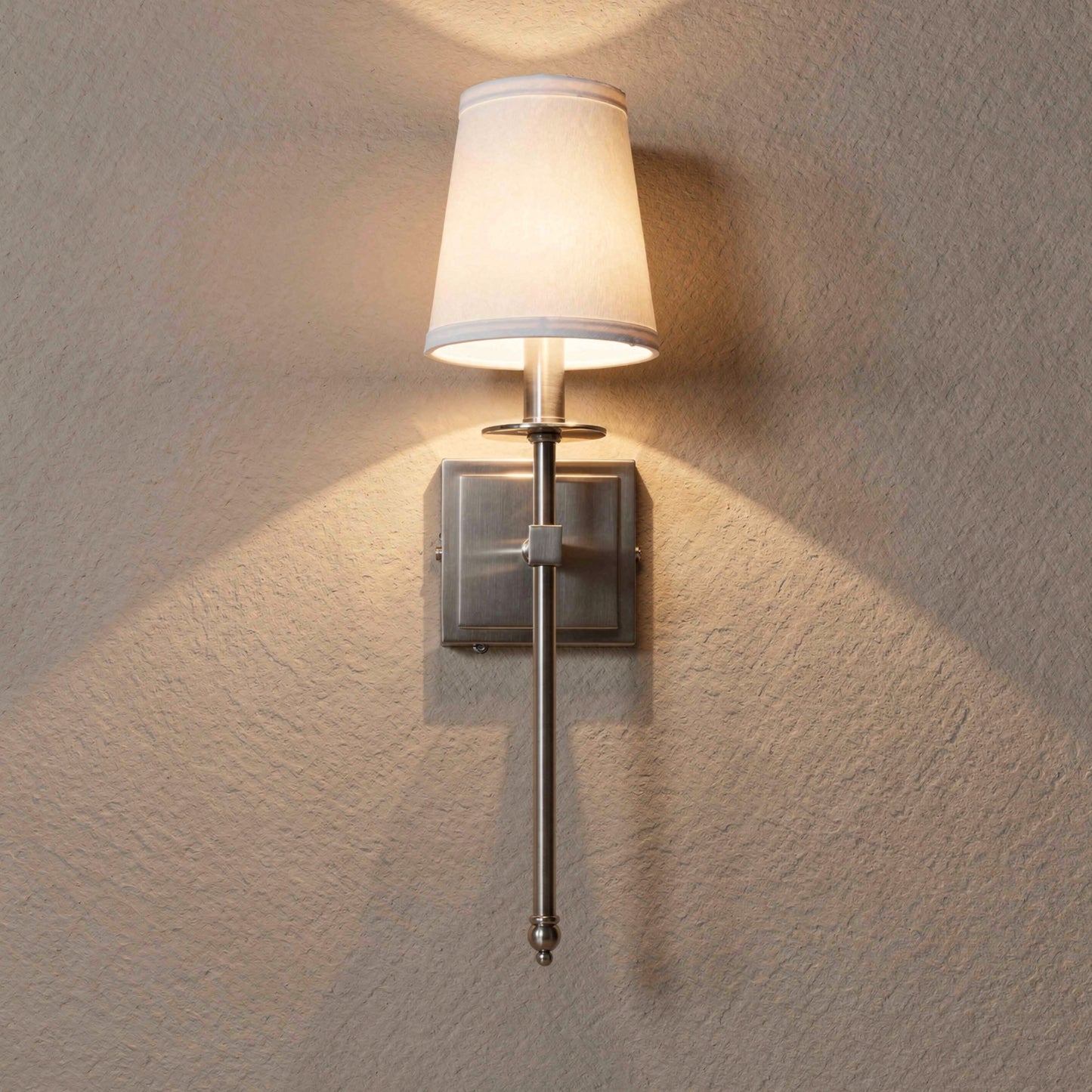 Monroe 1-Light Wall Sconce in Polished Nickel