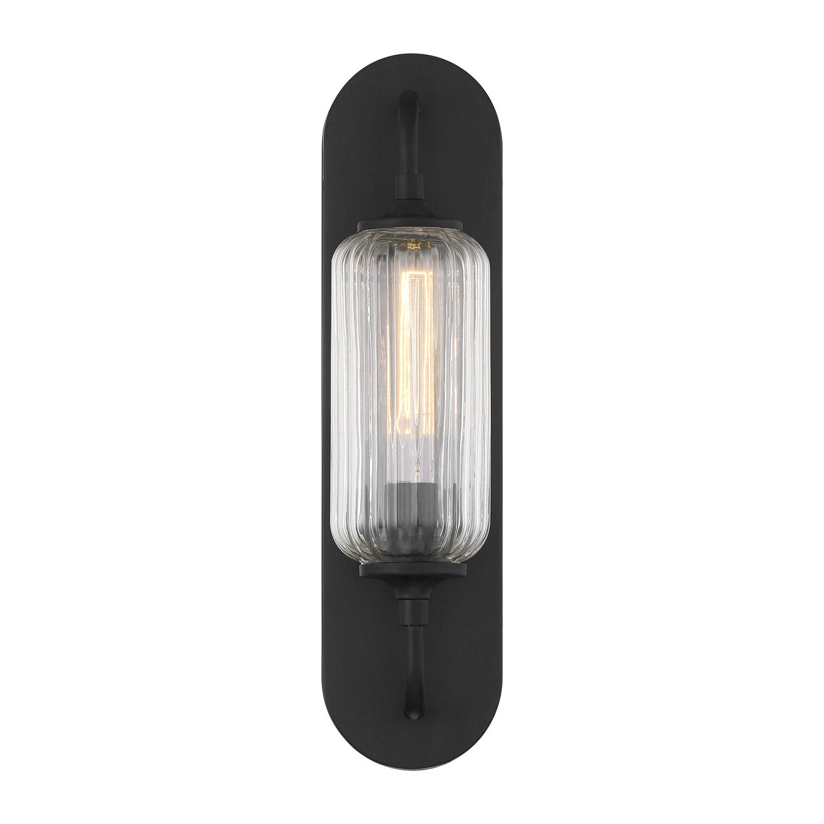 Holton 1-Light Wall Sconce Matte Black