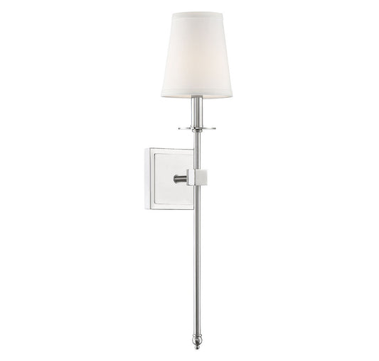 Savoy House Monroe 24-in Wall Sconce Polished Nickel