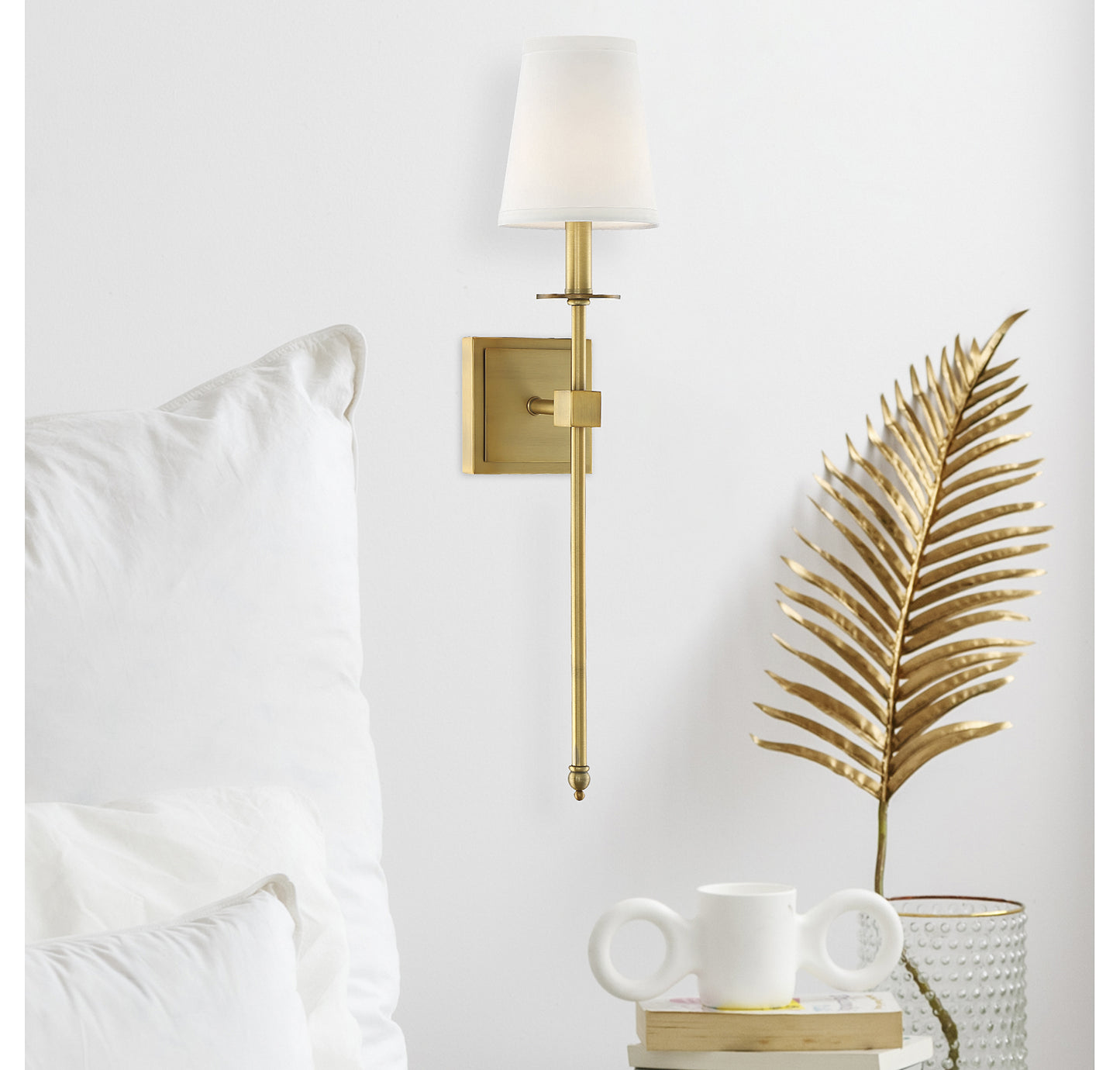 Monroe 1-Light Wall Sconce in Polished Nickel