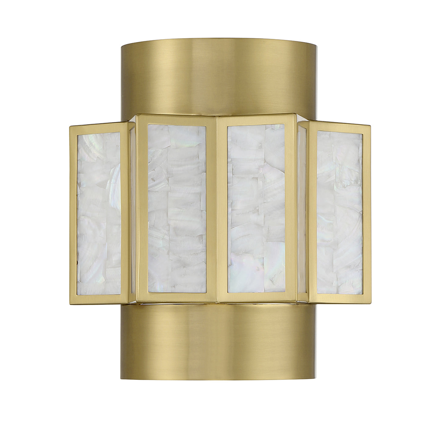 Gideon 2-Light Wall Sconce in Warm Brass