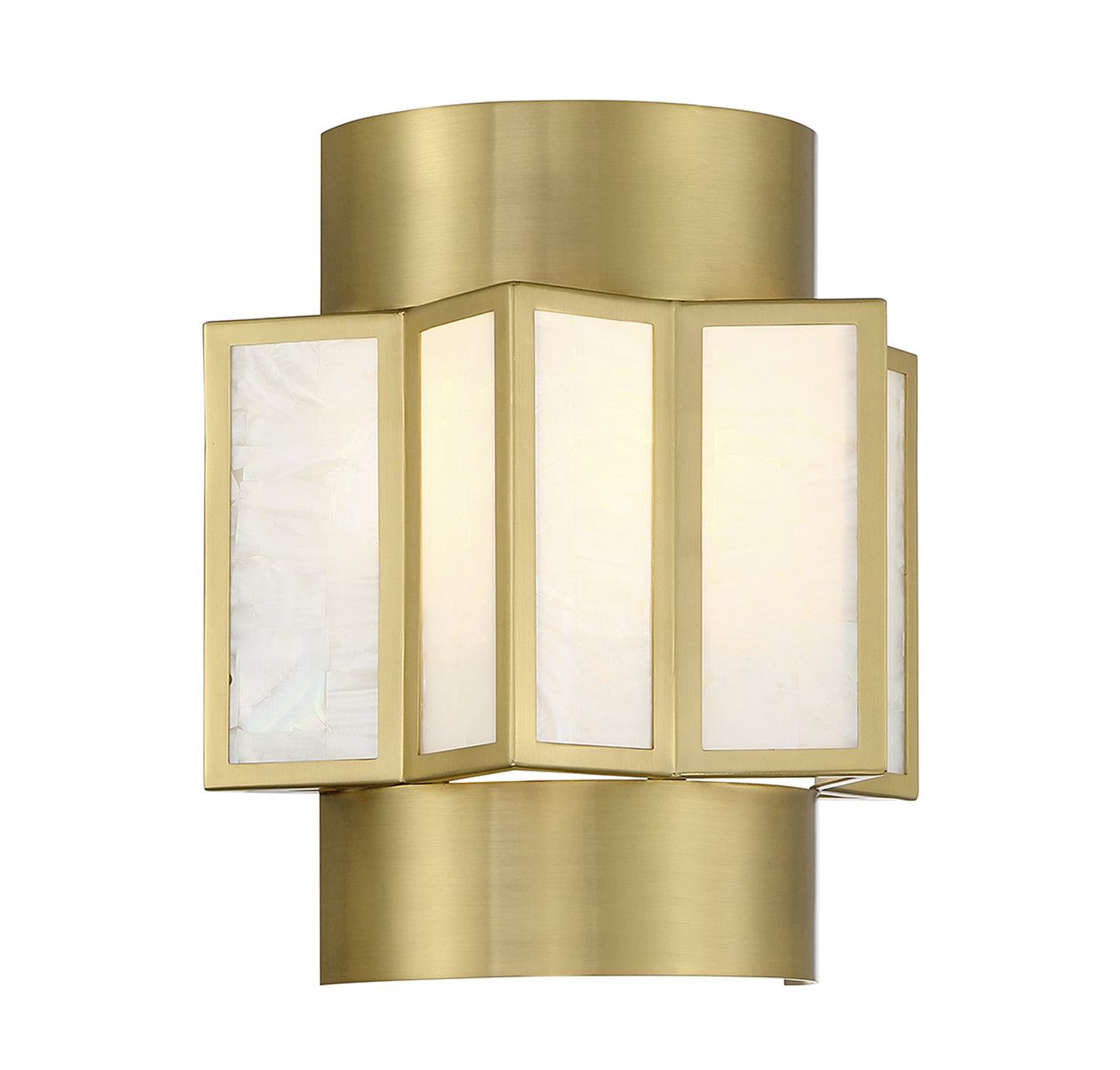 Gideon 2-Light Wall Sconce in Warm Brass
