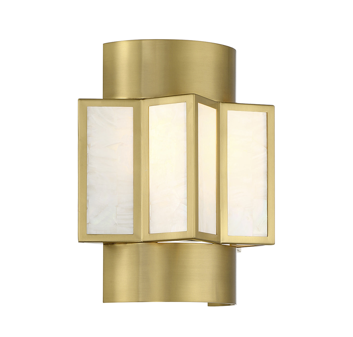 Gideon 2-Light Wall Sconce in Warm Brass
