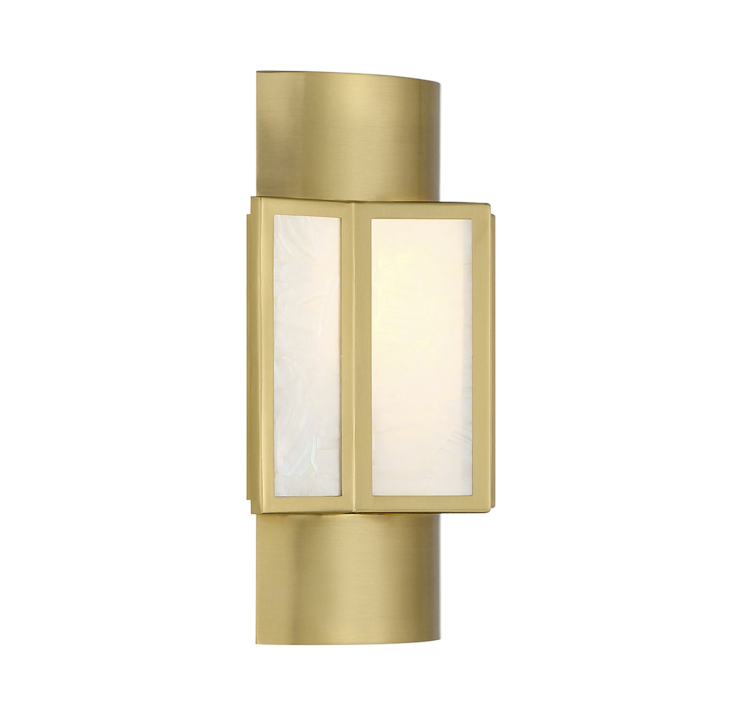 Gideon 2-Light Wall Sconce in Warm Brass