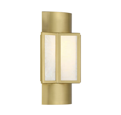 Gideon 2-Light Wall Sconce in Warm Brass