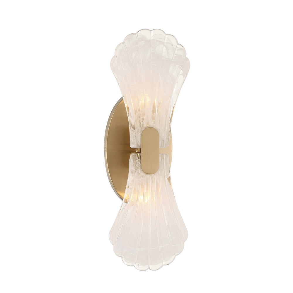 Savoy House Bancroft 2-Light Wall Sconce - Noble Brass