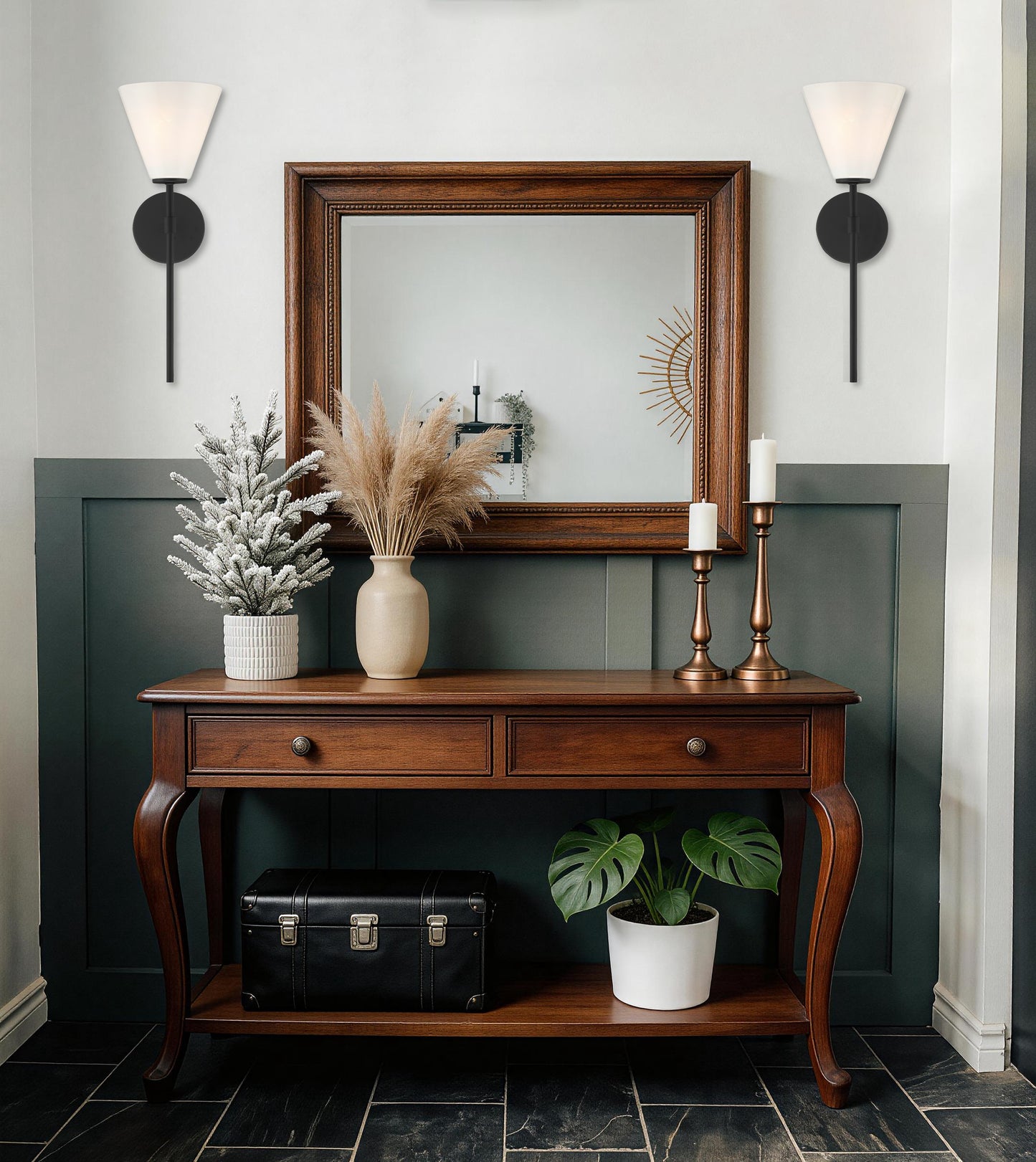 Blair 1-Light Wall Sconce in Warm Brass