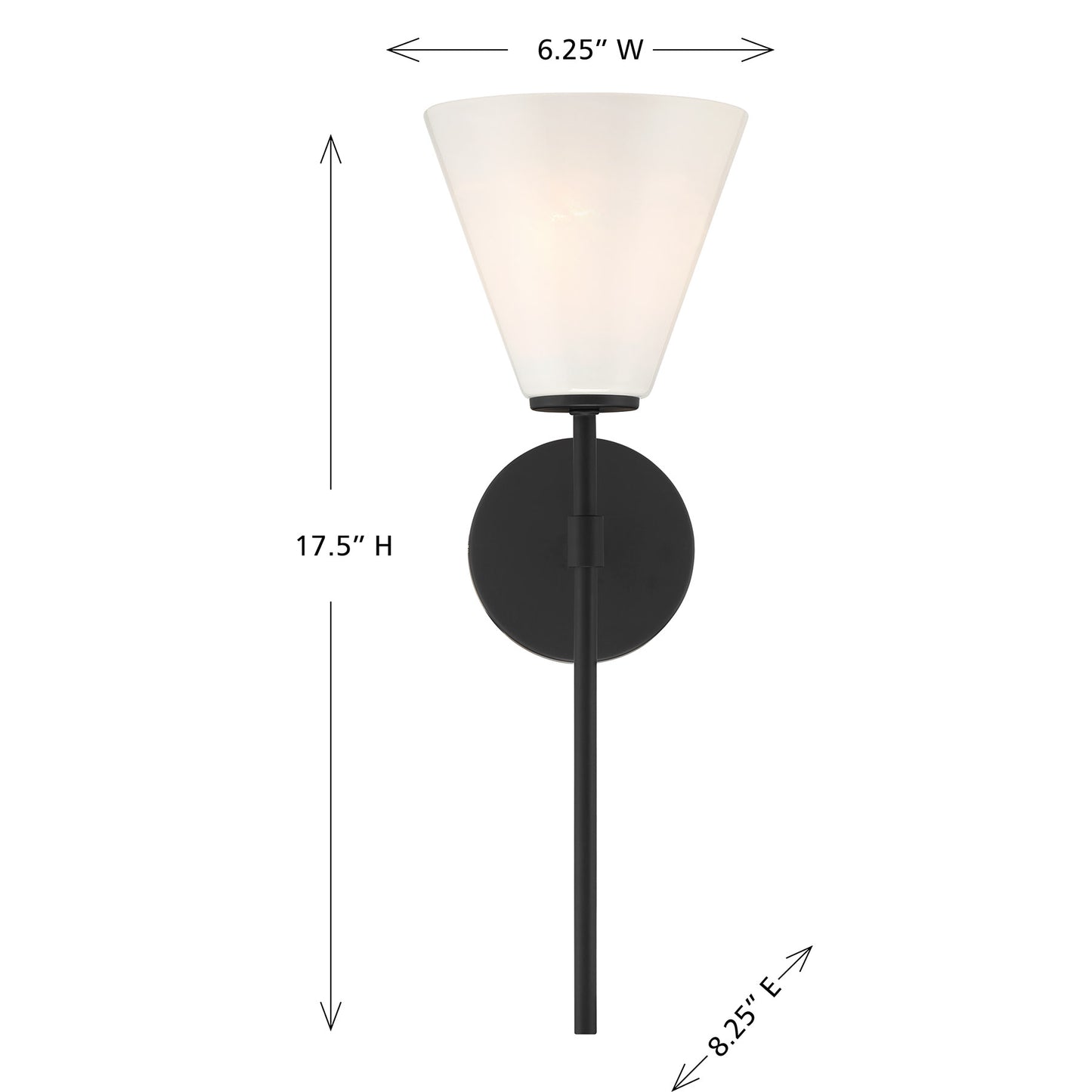 Blair 1-Light Wall Sconce in Warm Brass