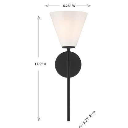 Blair 1-Light Wall Sconce in Warm Brass