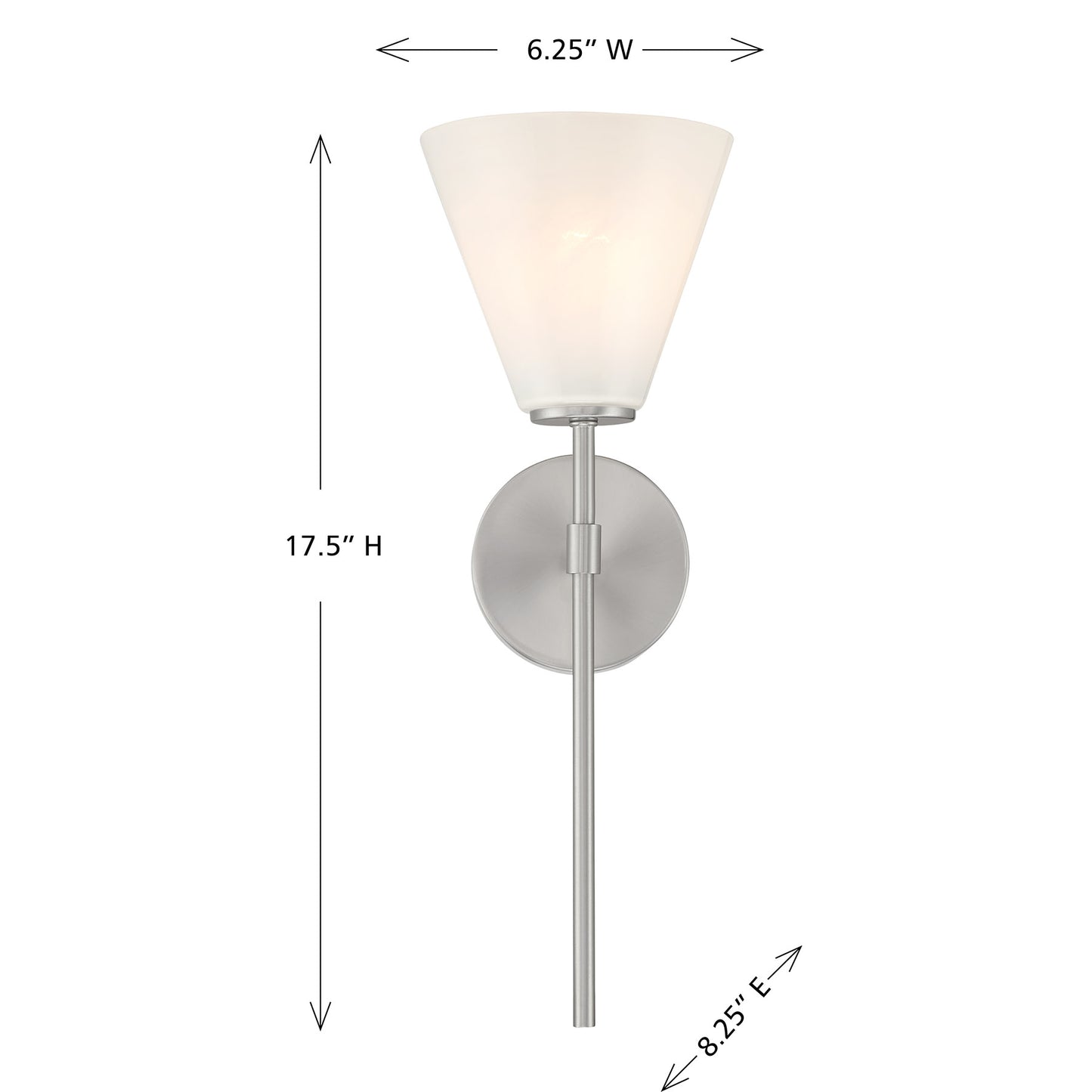 Blair 1-Light Wall Sconce in Warm Brass