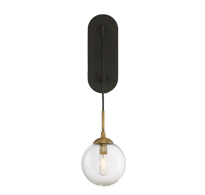 Savoy House Fulton Wall Sconce English Bronze and Warm Brass