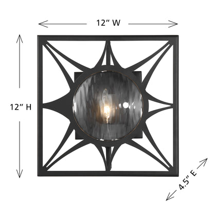 Balfour 1-Light Wall Sconce Matte Black