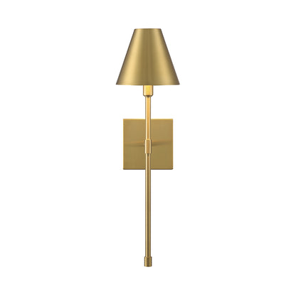 Jefferson 1-Light Wall Sconce in Warm Brass
