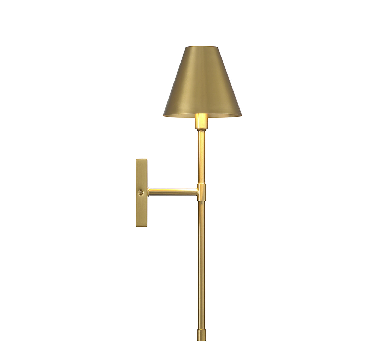 Jefferson 1-Light Wall Sconce in Warm Brass
