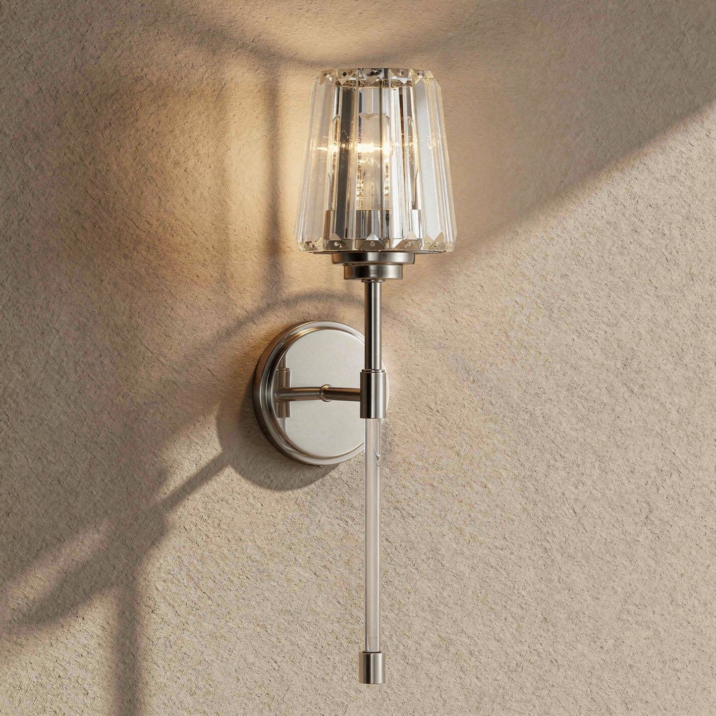 Garnet 1-Light Wall Sconce in Polished Nickel