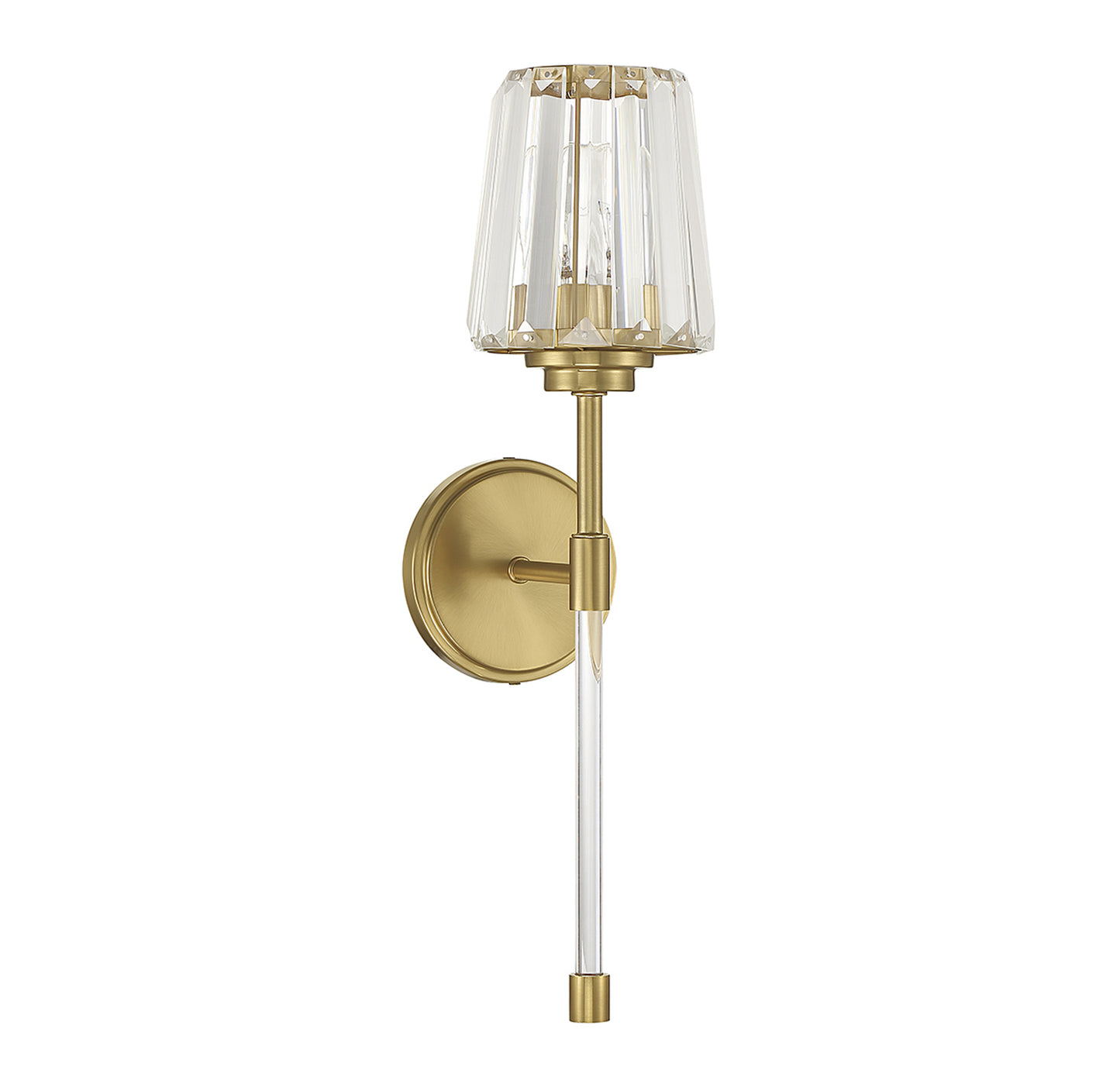 Garnet 1-Light Wall Sconce in Polished Nickel