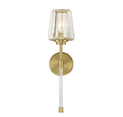 Garnet 1-Light Wall Sconce in Polished Nickel