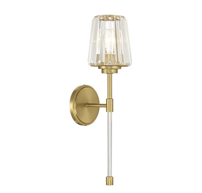 Garnet 1-Light Wall Sconce in Polished Nickel