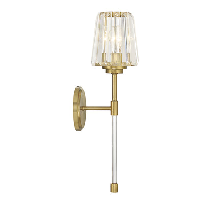 Garnet 1-Light Wall Sconce in Polished Nickel
