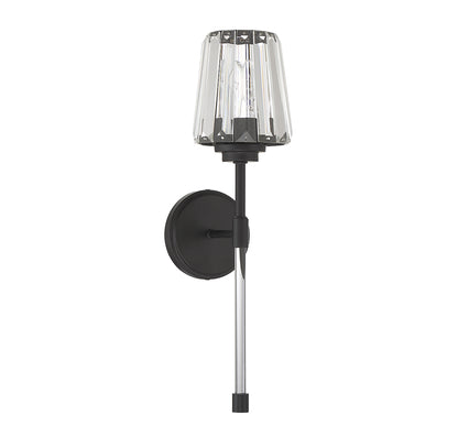 Garnet 1-Light Wall Sconce in Polished Nickel