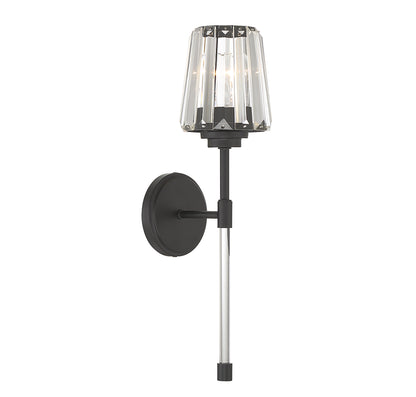 Garnet 1-Light Wall Sconce in Polished Nickel
