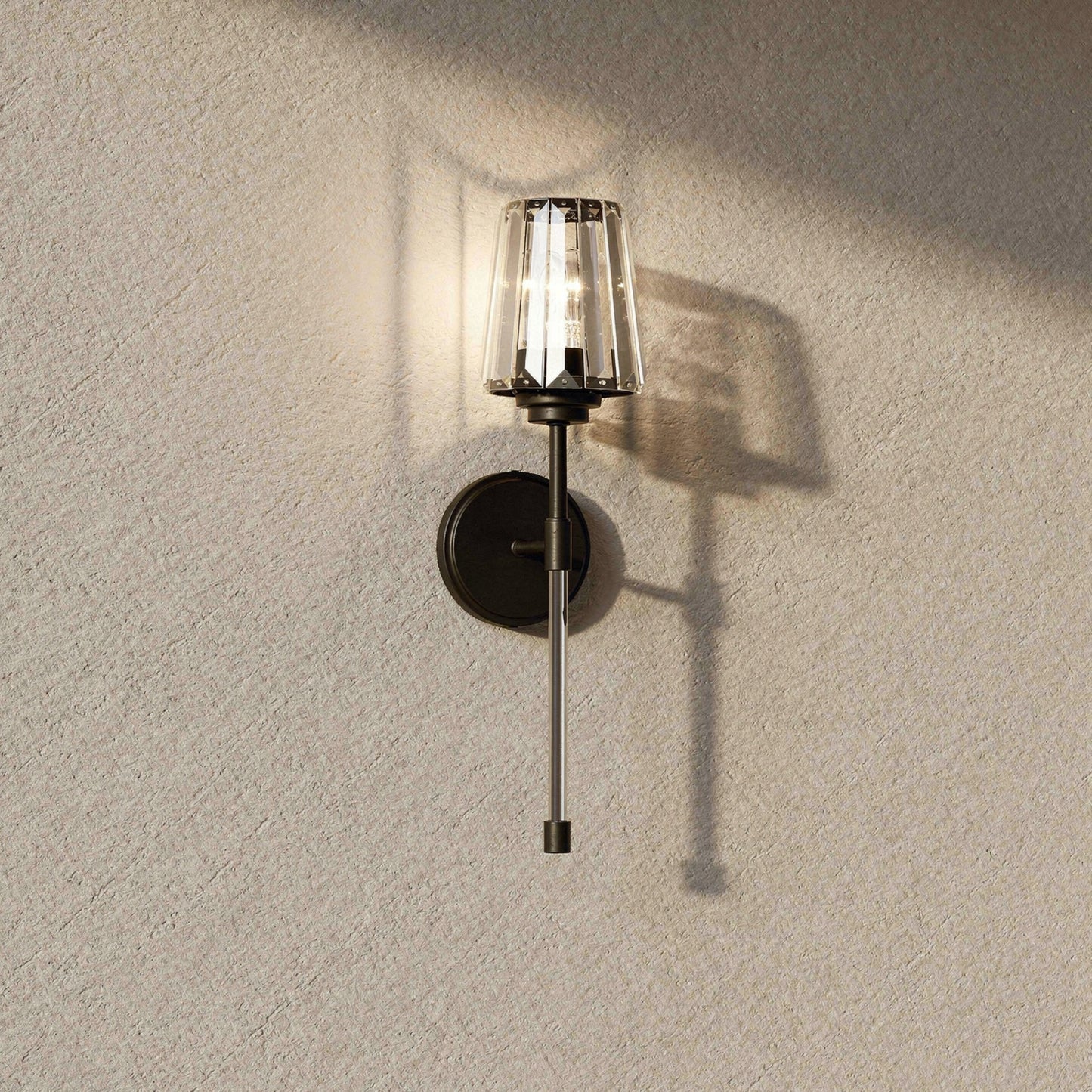 Garnet 1-Light Wall Sconce in Polished Nickel