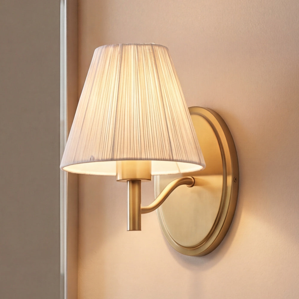 Savoy House Rosa 1-Light Wall Sconce by Breegan Jane, 7.5"W - Noble Brass