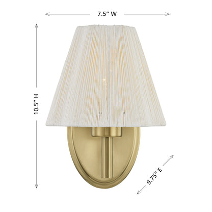 Savoy House Rosa 1-Light Wall Sconce, 7.5"W - alternate view