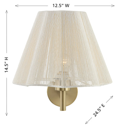 Rosa 1-Light Wall Sconce, 12.5"W