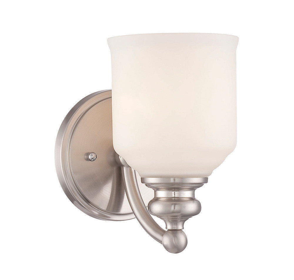 Savoy House Melrose Bath Wall Sconce Satin Nickel