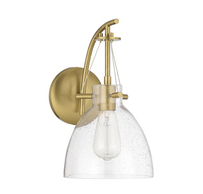 Foster 1-Light Wall Sconce in Warm Brass