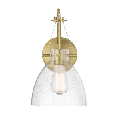 Foster 1-Light Wall Sconce in Warm Brass