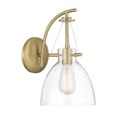 Foster 1-Light Wall Sconce in Warm Brass
