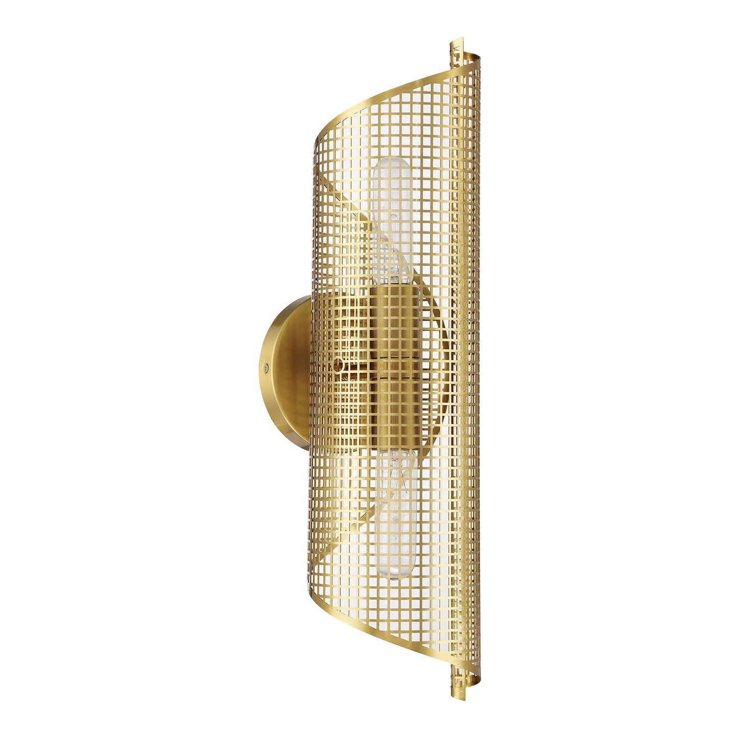 Hillbourne 2-Light Wall Sconce in Warm Brass