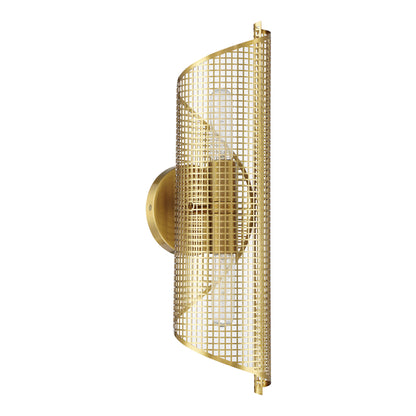 Hillbourne 2-Light Wall Sconce in Warm Brass