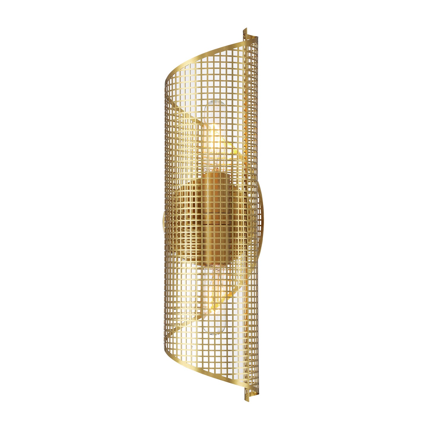 Hillbourne 2-Light Wall Sconce in Warm Brass