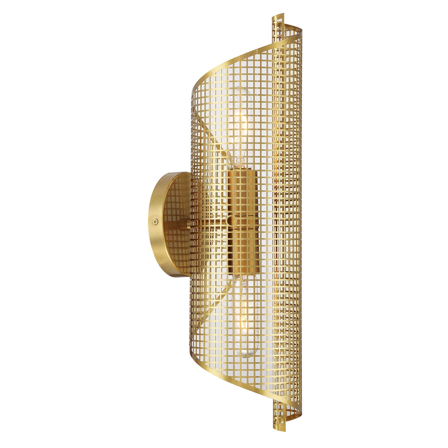 Hillbourne 2-Light Wall Sconce in Warm Brass