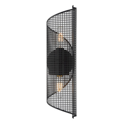 Hillbourne 2-Light Wall Sconce Matte Black